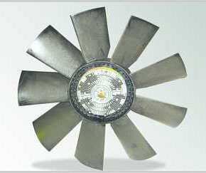 Крильчатка вентилятора Євро-2 (з вязкостной муфтою) в зборі 710 мм для КамАЗ 21-151-020сб / ТЕХНОТРОН