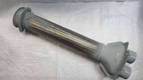 Металлорукав сітка нержавіюча сталь із трійником для КамАЗ 5320-1203012-01 / КАМКОМ
