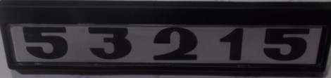 Табличка кабины старого образца (черно-белые) для КамАЗ 53215-8202074-02
