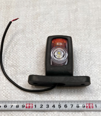 Габаритный фонарь ( пара) заноса прицепа трёхцветный диодный  L+R  10см LED 24V L0218 /NOKTA