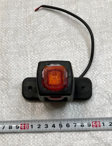 Габаритный фонарь ( пара) заноса прицепа трёхцветный диодный  L+R  10см LED 24V L0218 /NOKTA