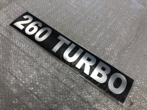 Табличка самоклеящаяся "TURBO-260" для КамАЗ 3904010