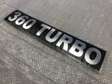 Табличка самоклеящаяся "TURBO-360" для КамАЗ 3904010