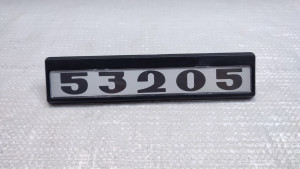 Табличка кабины старого образца (черно-белые) для КамАЗ 53205-8202074