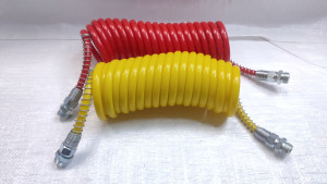 Шланг повітряний ЄВРО (червоний + жовтий) поліамідний М22-5,5м для КамАЗ 5410-5009052