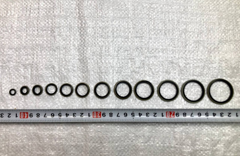 Набор шайб с резиновыми кольцами диам. 6-30 мм