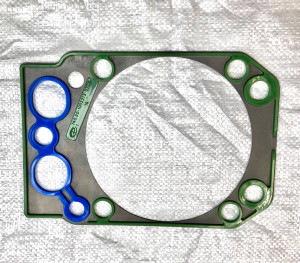 Прокладка головки блока цилиндра н/о (металл фторсиликон) синяя/зеленая для КамАЗ 740.30-1003213-01 / КАМКОМ