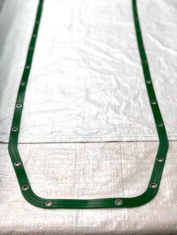Прокладка картера масляного (піддону) зелений силікон КамАЗ 740-1009040-10 / КАМКОМ